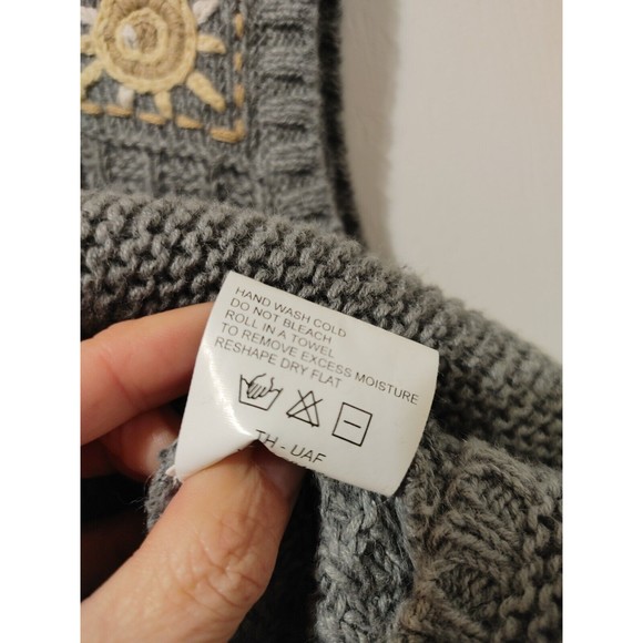 Vintage Woolrich XLarge Sage Green Sun Full Zip Sleeveless Sweater Vest Pockets - Picture 7 of 7